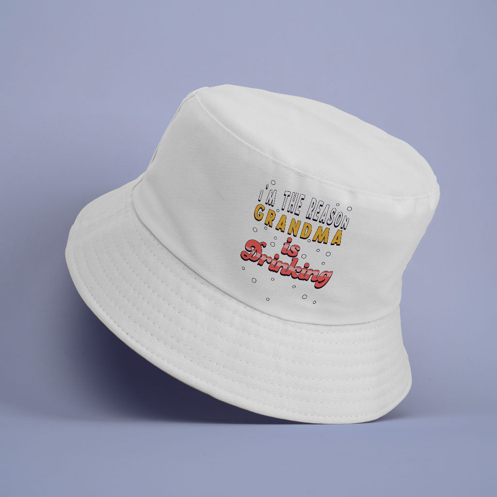 Funny Design Bucket Hat - Quotes Hat - Themed Bucket Hat