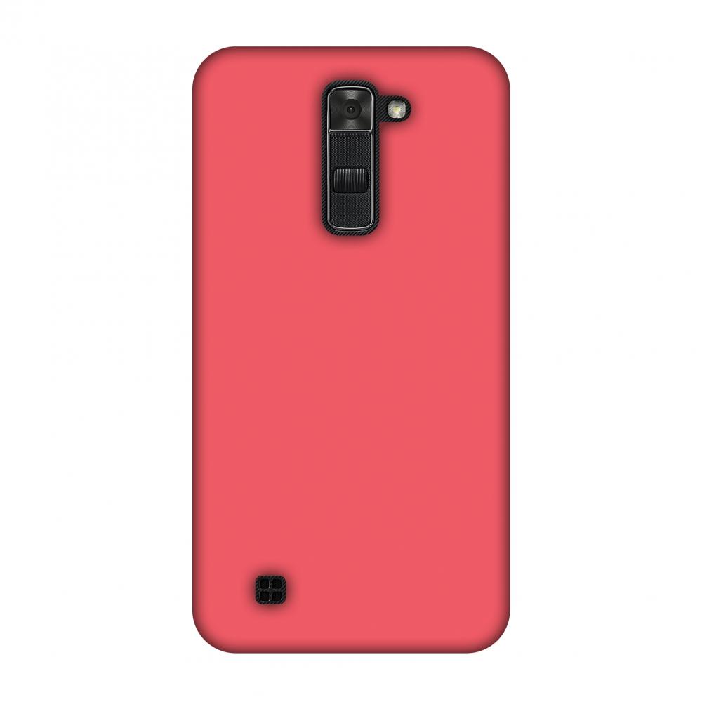 Amaranth Red Slim Hard Shell Case For LG K7 | Black Poppy