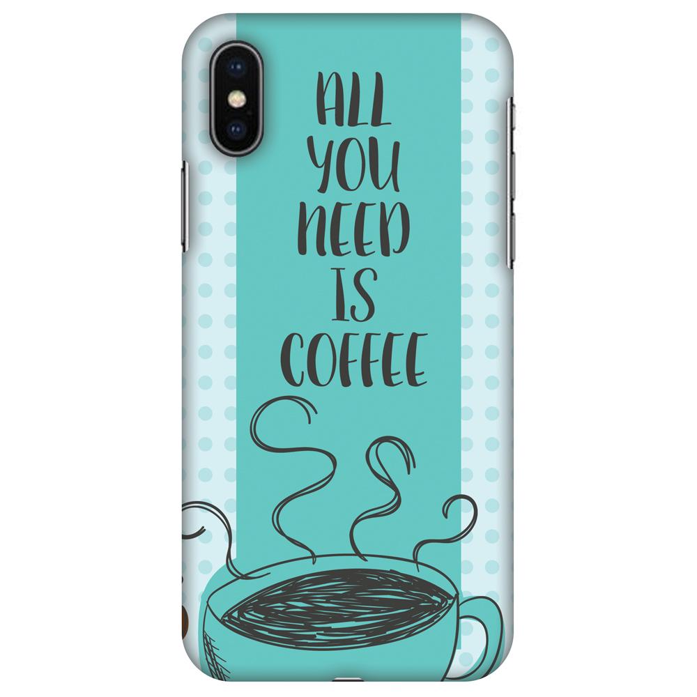 All You Need Is Coffee Slim Hard Shell Case For Apple iPhone X