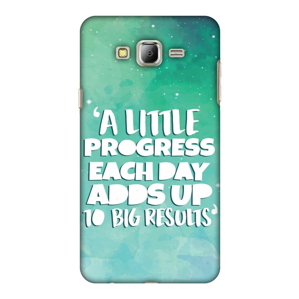 A Little Progress Each Day.. Slim Hard Shell Case For Samsung Galaxy | Black Poppy