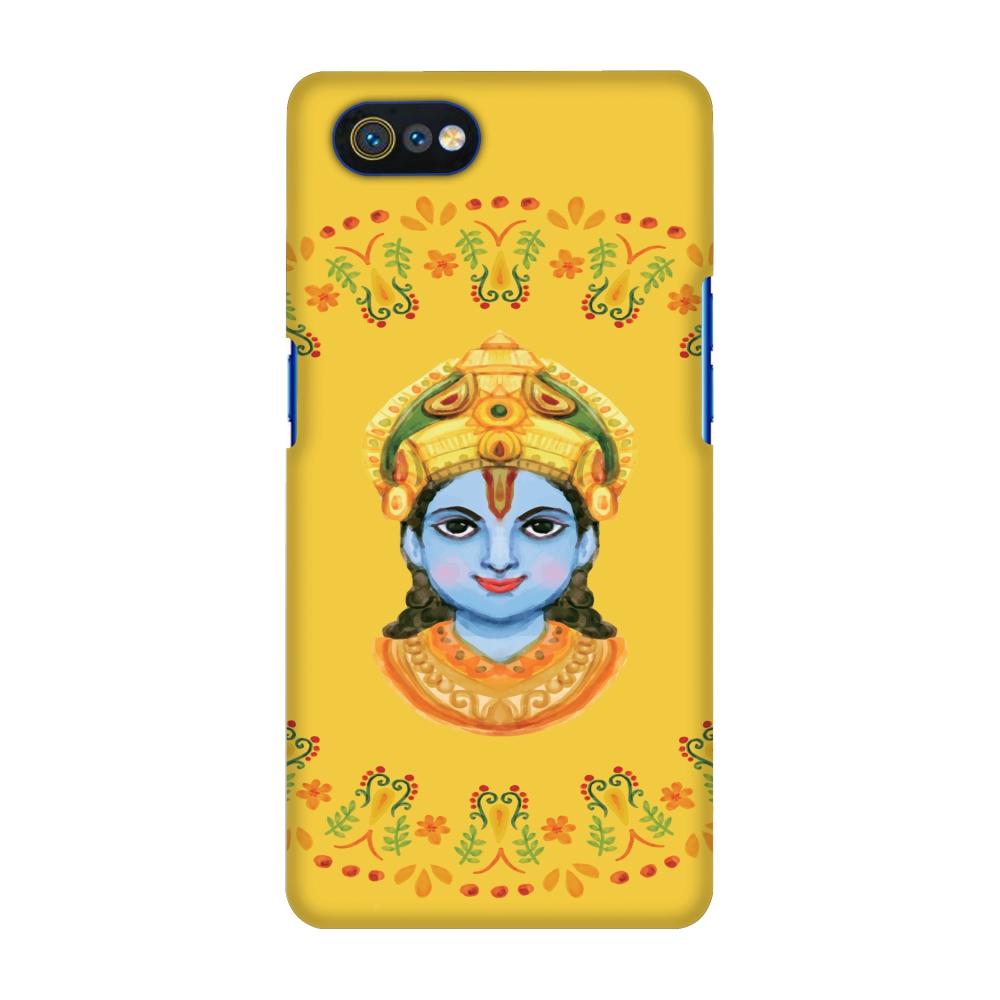 Almighty Krishna 3 Slim Hard Shell Case For Oppo Realme C2 | Black Poppy