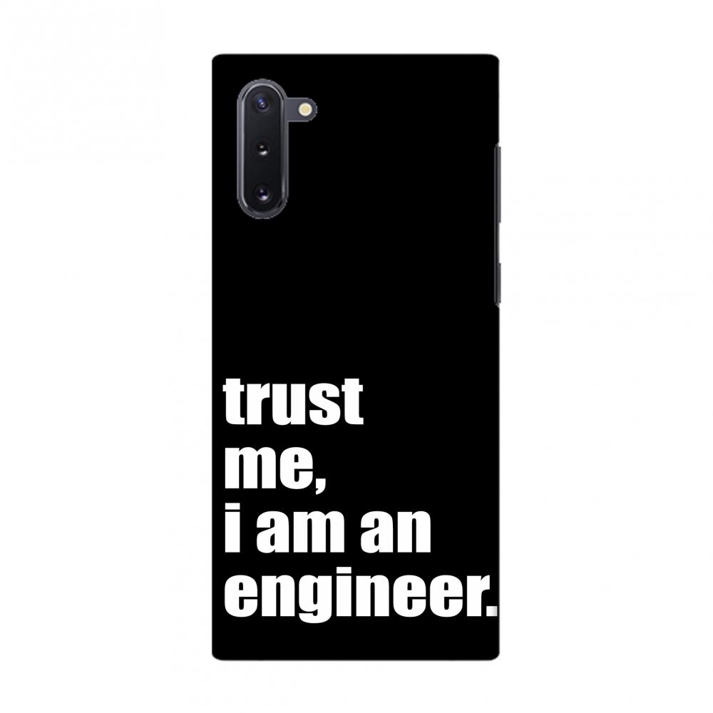 Proud To Be A Engineer 1 Slim Hard Shell Case For Samsung Galaxy | Black Poppy