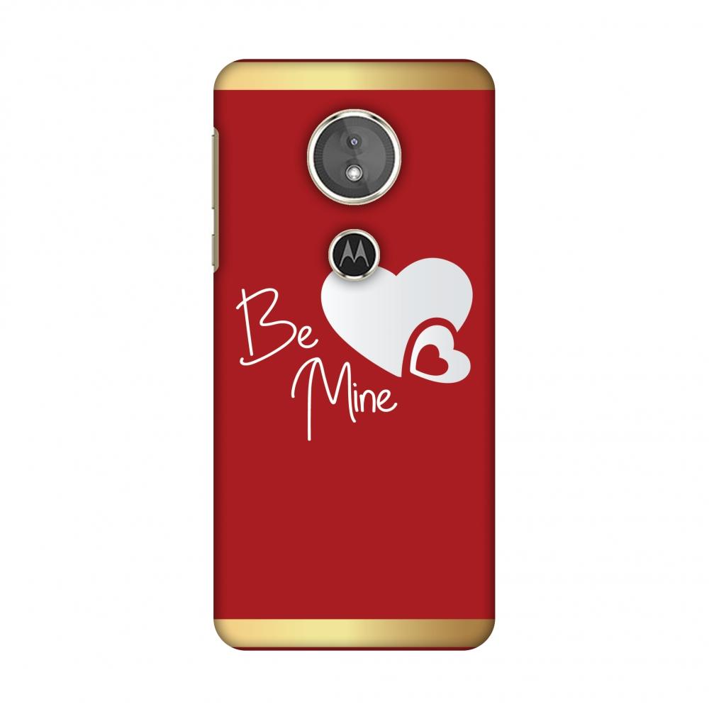 Be Mine Slim Hard Shell Case For Motorola Moto E5 | Black Poppy