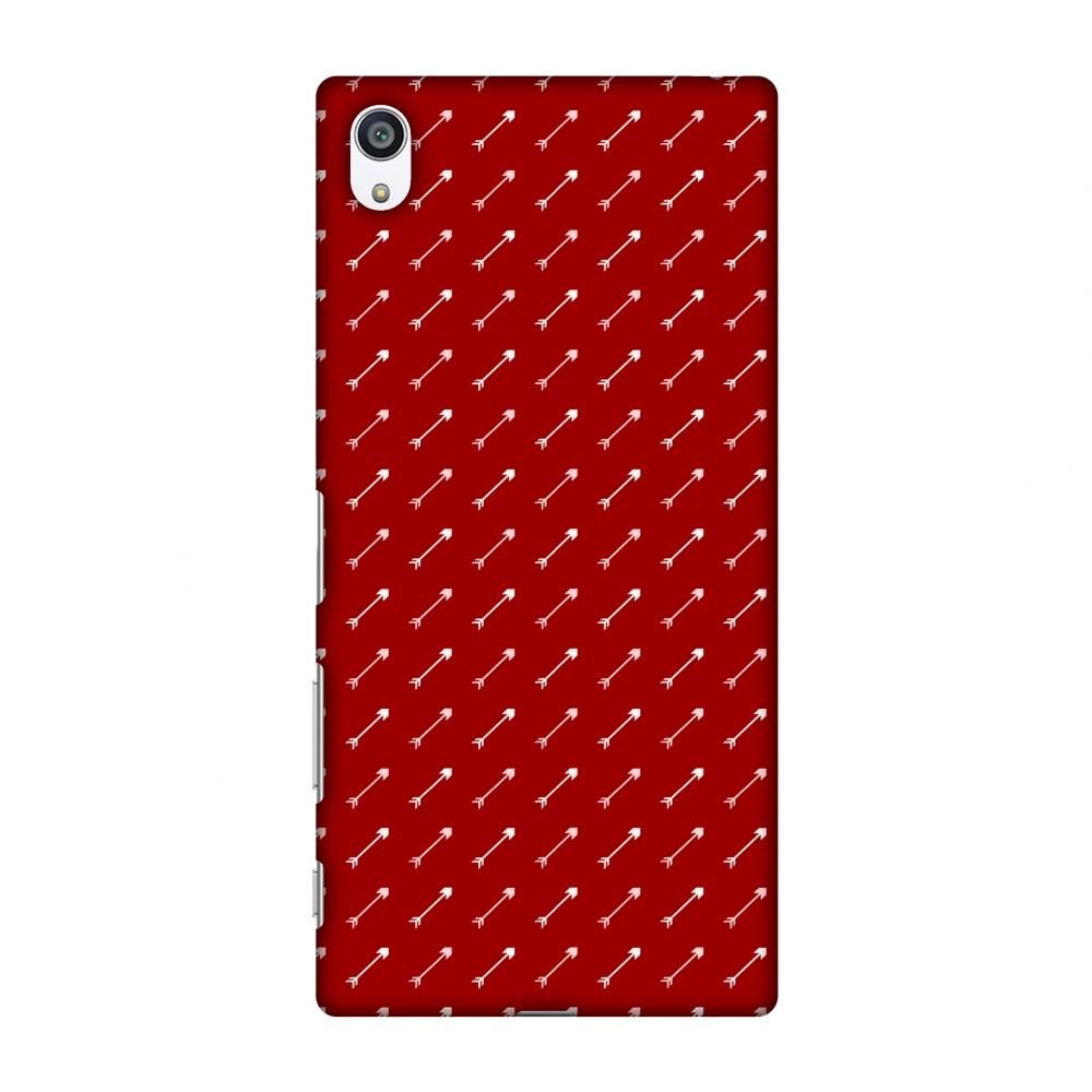 Arrows Pattern Slim Hard Shell Case For Sony Xperia Z5 Premium | Black Poppy