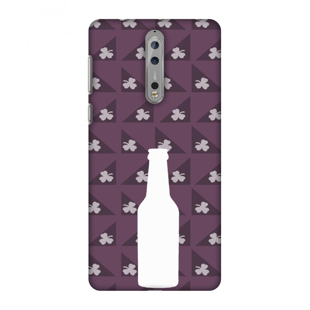 Beer And Pattern With Shemrock - Saturated Pink | Black Poppy