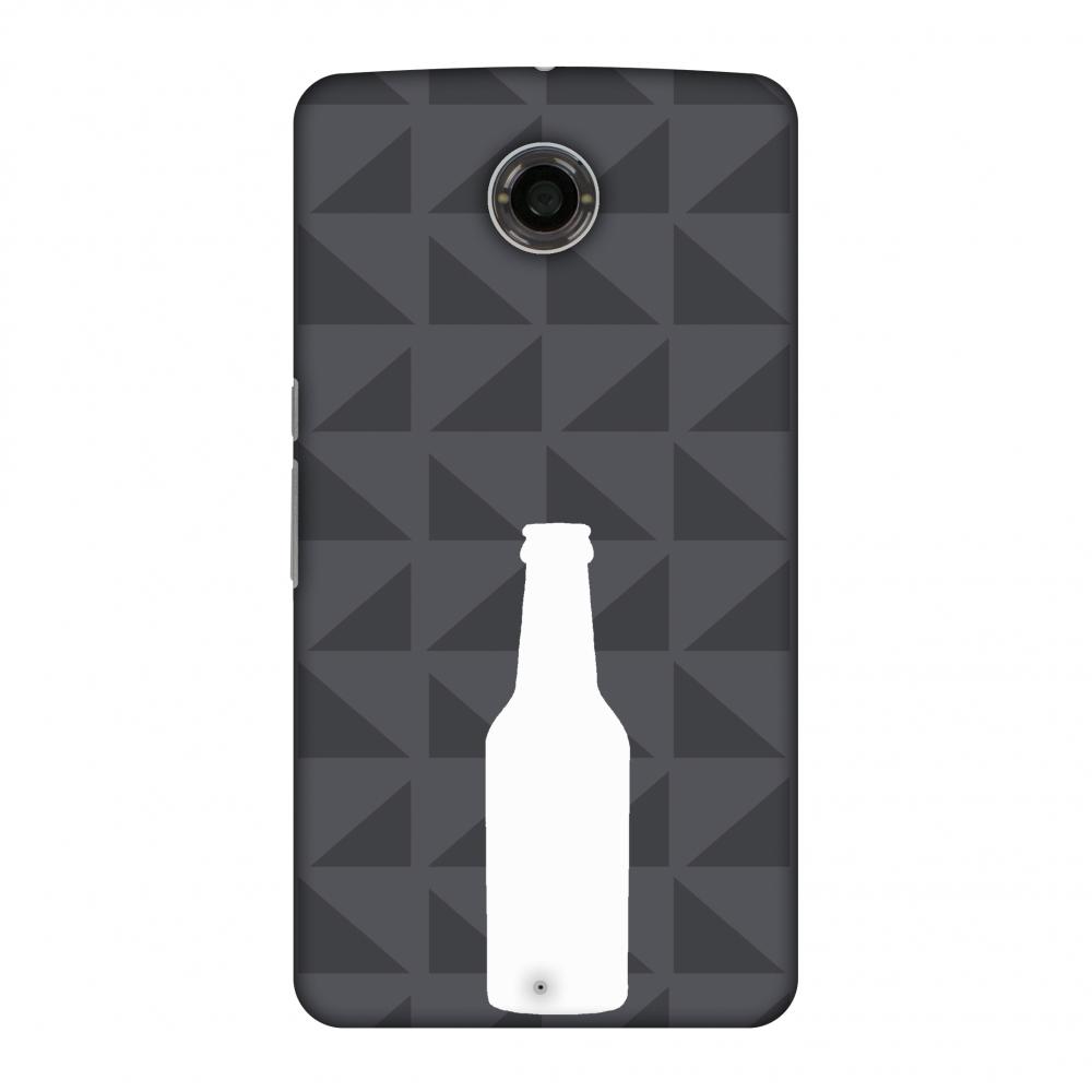 Beer And Pattern - Burnt Grey Slim Hard Shell Case | Black Poppy