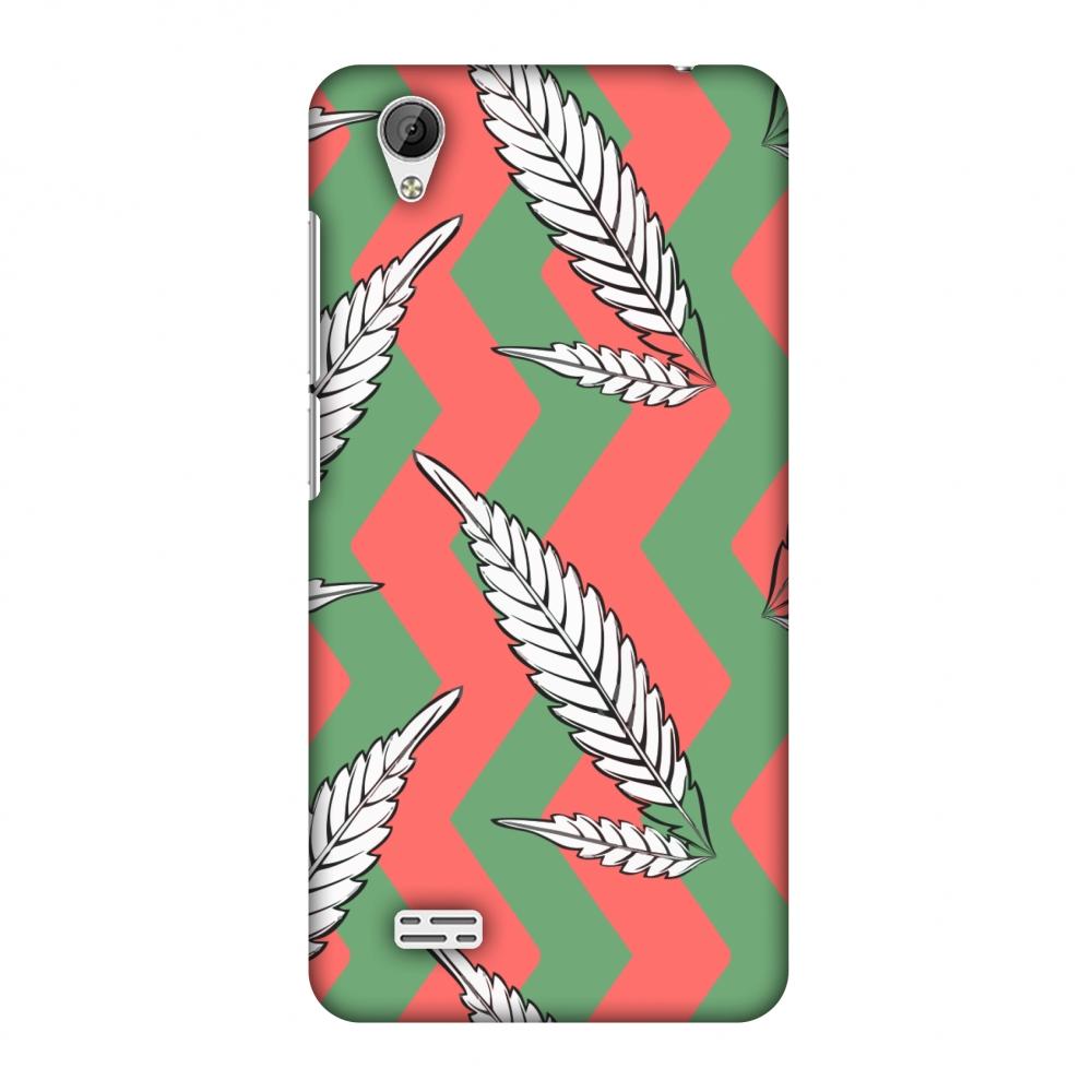 Along The Chevron - Pink And Green Slim Hard Shell | Black Poppy