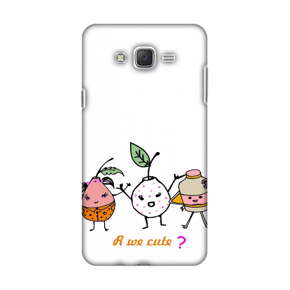 Are We Cute? - Transparent Slim Hard Shell Case For Samsung Galaxy J7 | Black Poppy