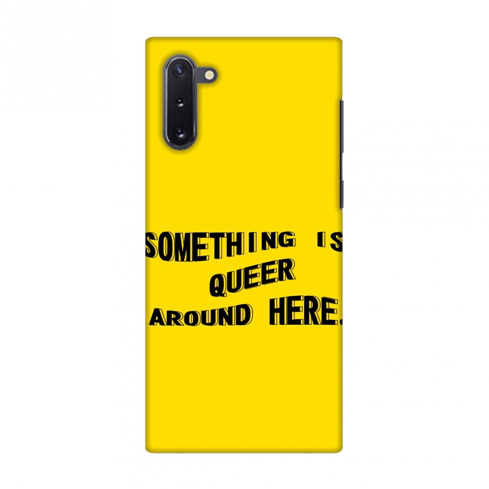 Something Is Queer Around Here Slim Hard Shell Case For Samsung Galaxy | Black Poppy