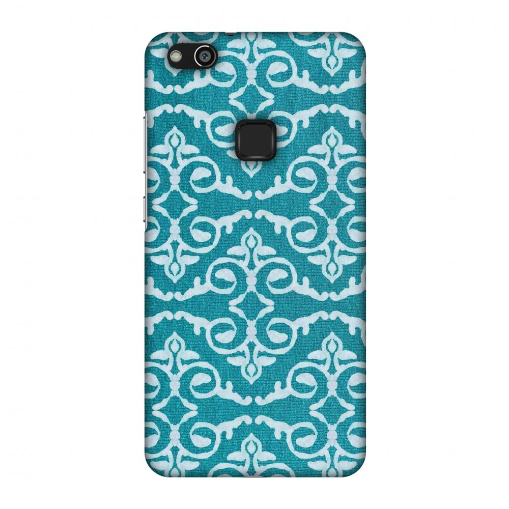 Batik Dyeing Art Deco - Aquamarine Slim Hard Shell Case For Huawei P10 | Black Poppy