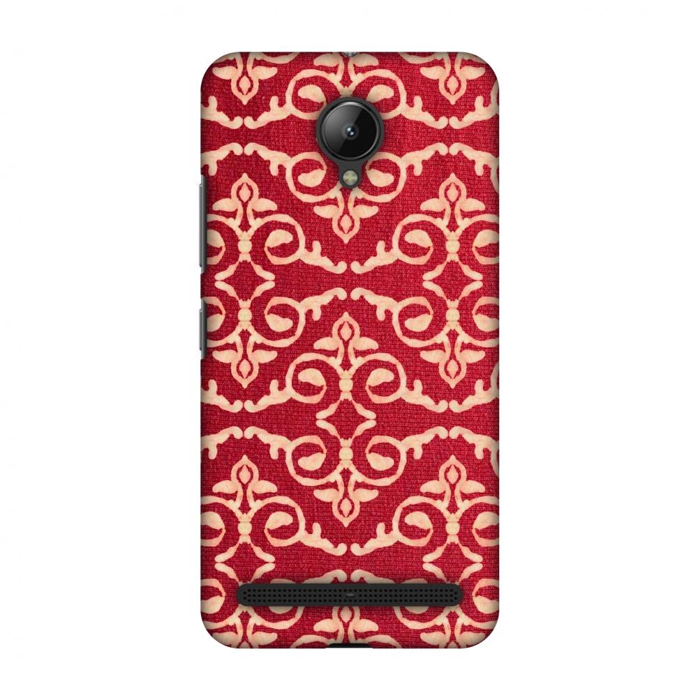 Batik Dyeing Art Deco - Rust Red Slim Hard Shell | Black Poppy