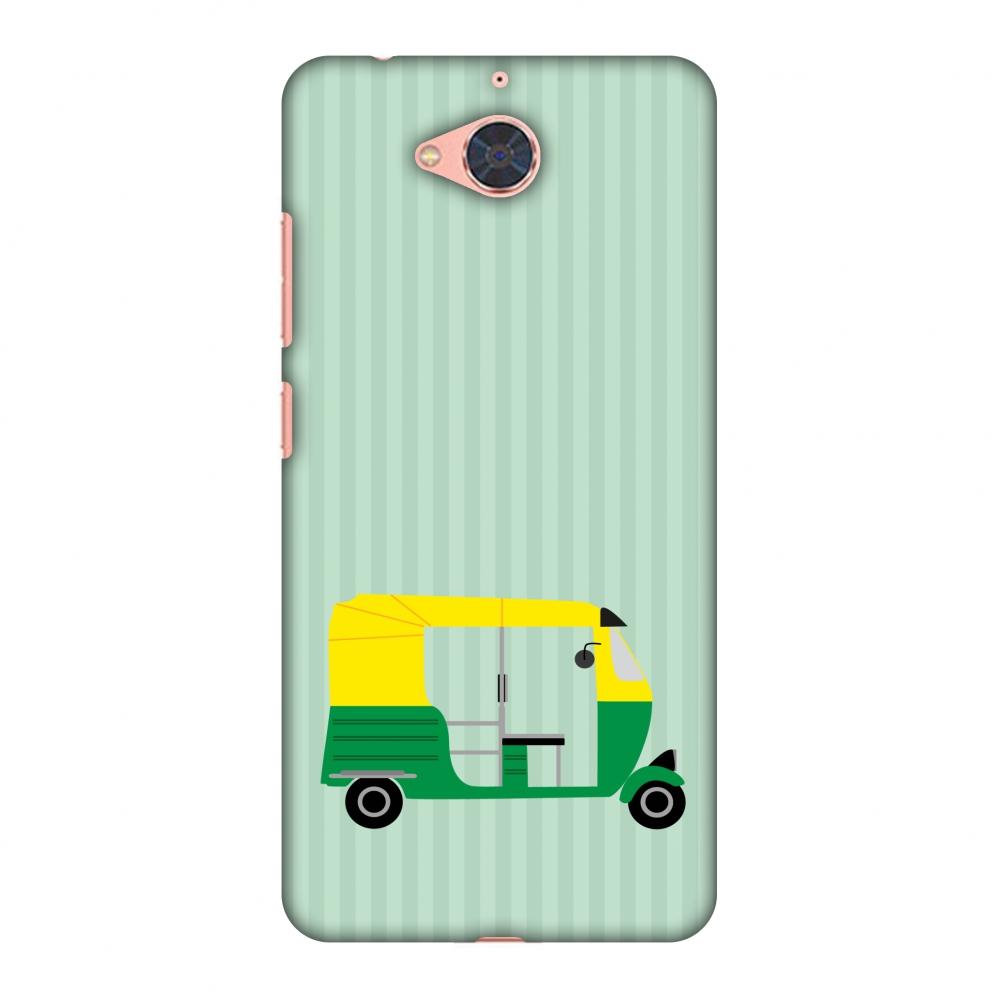 Auto Rikshaw Slim Hard Shell Case For Gionee S6 | Black Poppy