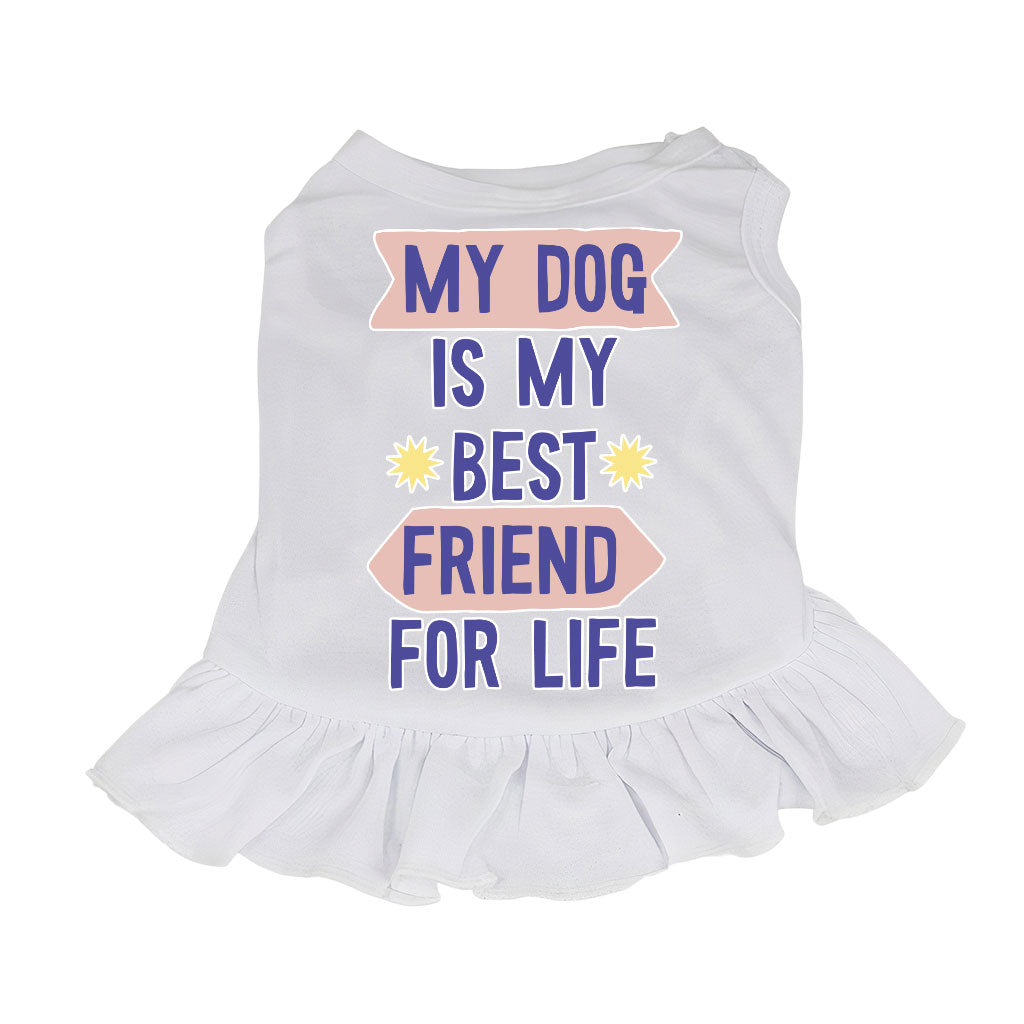 My Dog Is My Best Friend Dog Sundress - Cute Dog Dress Shirt - Art Dog Clothing