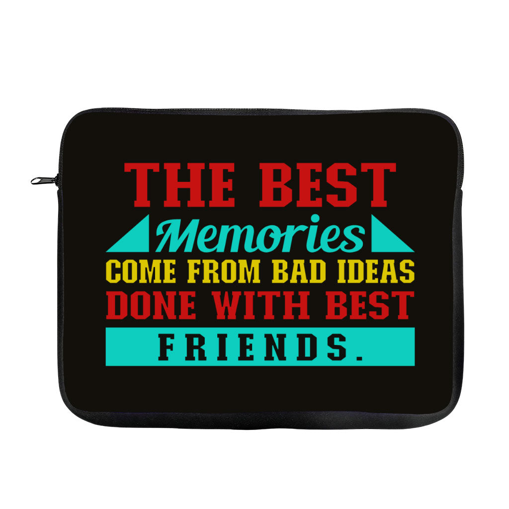 Best Friend Quotes MacBook Pro 16" Two-Sided Sleeve - Funny Design Laptop Sleeve - Graphic MacBook Sleeve