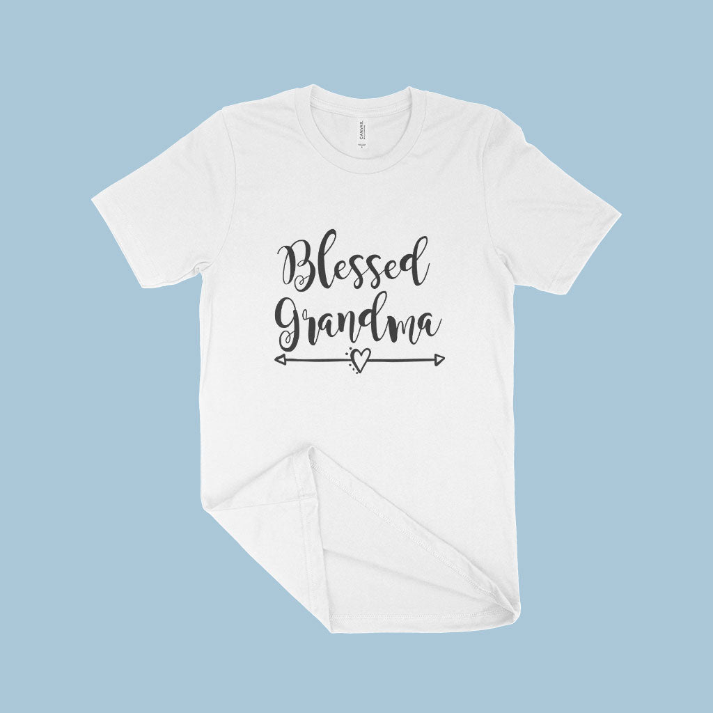 Blessed Grandma Women’s Jersey T-Shirt Made in USA