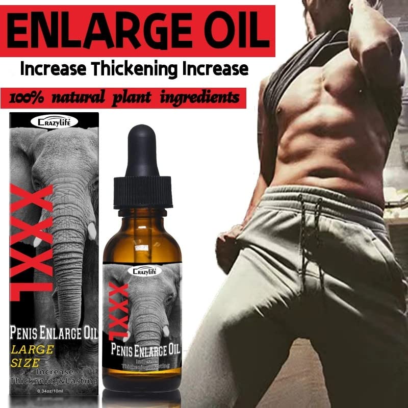 Supasize Extra Strength Men Male Enlarger Oil Natural Dick Growth Oil Crazy Life Oil Extension Growth Men 10ml Male Enlargement Oil Increase Size 10ml by Crazylife