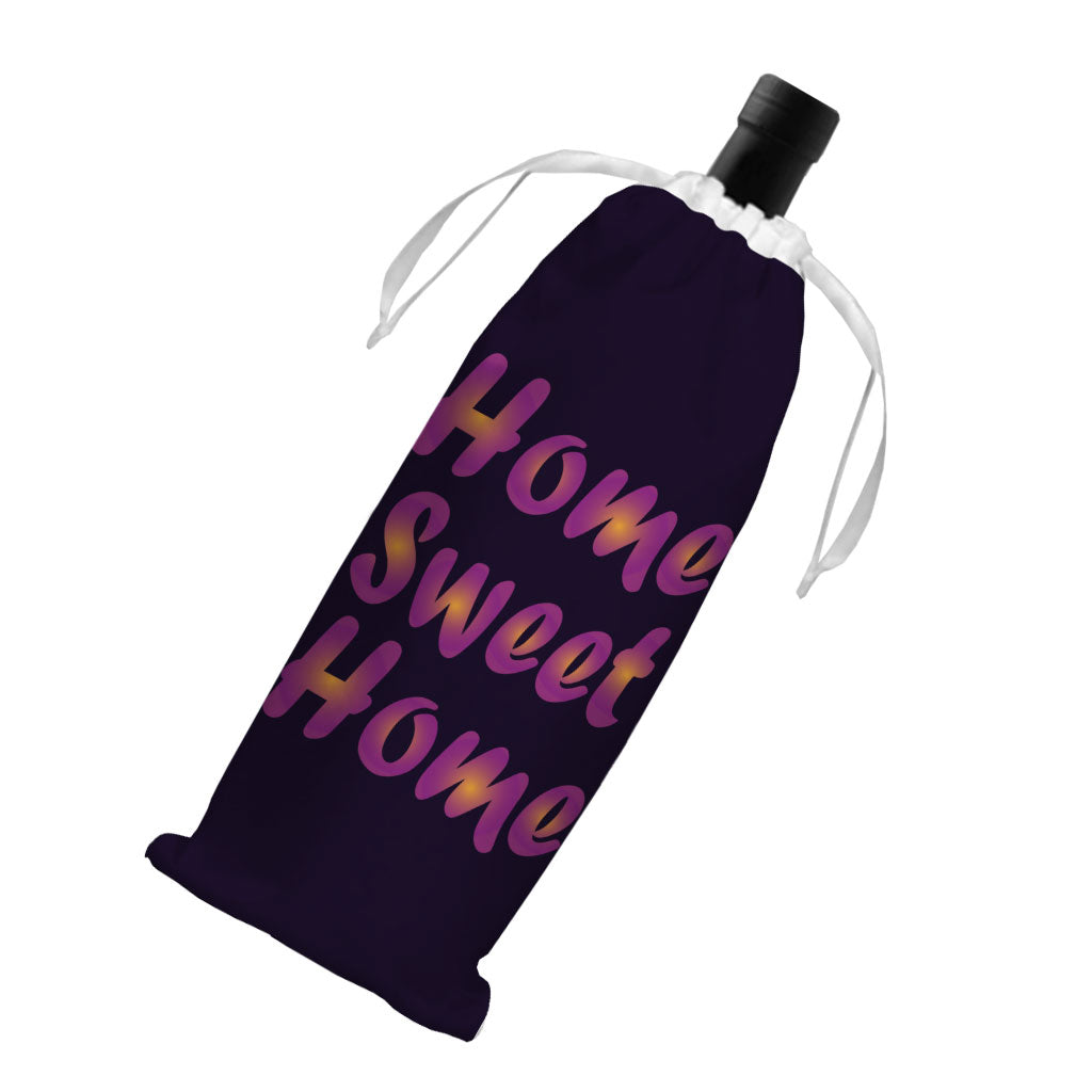 Home Sweet Home Wine Tote Bag - Best Design Wine Tote Bag - Printed Wine Tote Bag