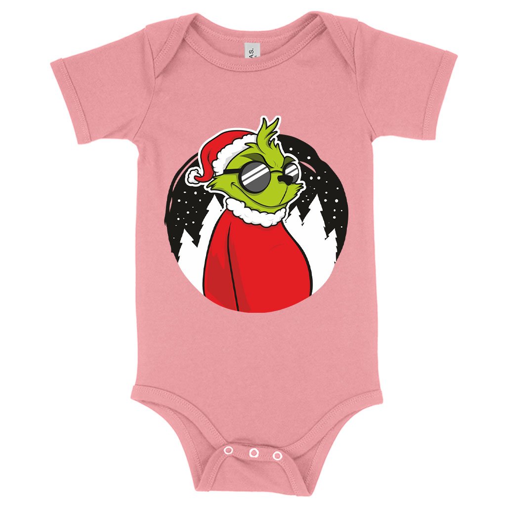 Baby Jersey Grinch Onesie - Christmas Funny Onesie