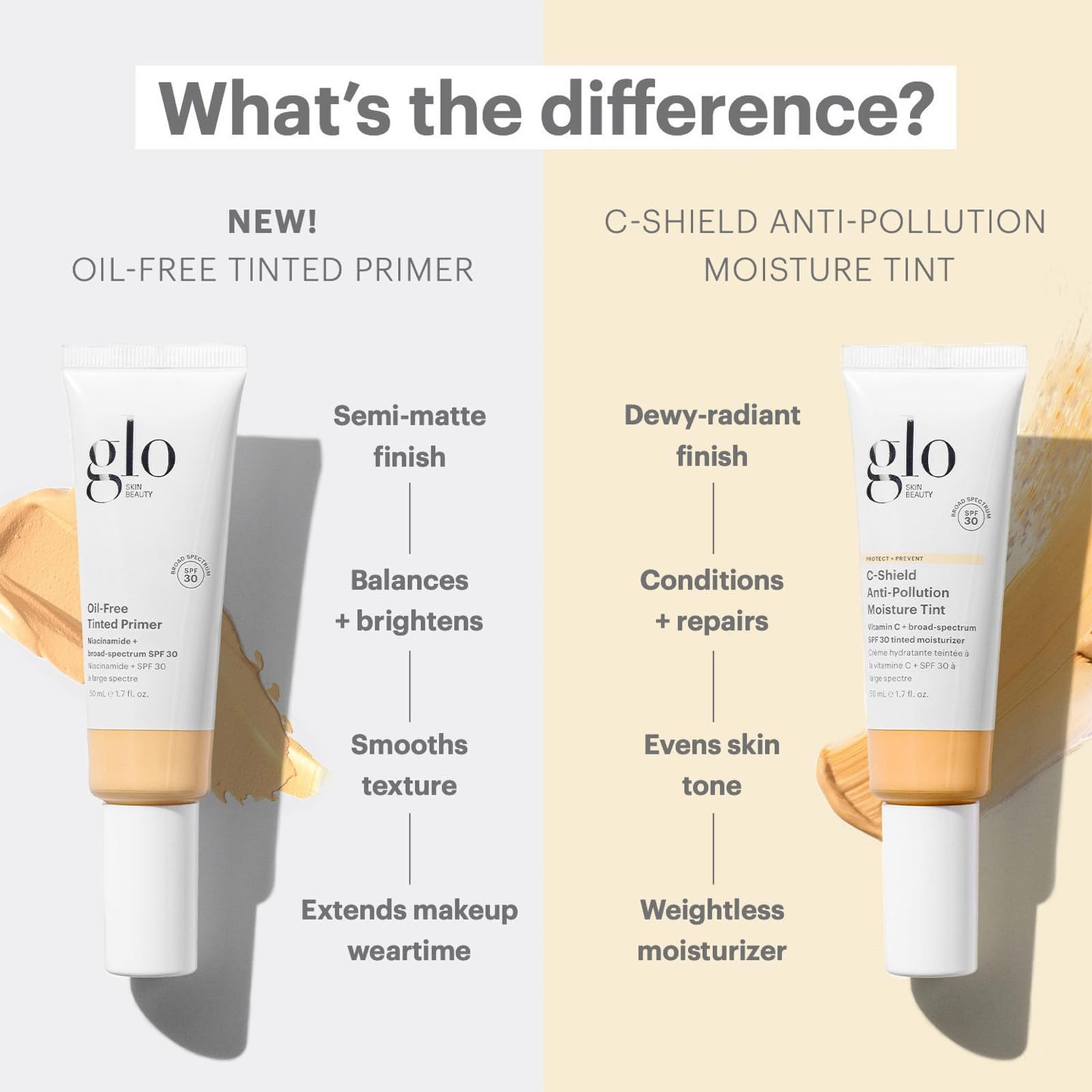 Glo Skin Beauty C-Shield Anti-Pollution Moisture Tint - Tinted Moisturizer for Face With SPF 30 Broad Spectrum Protection & Vitamin C, 1.7 Oz (2N-Light)