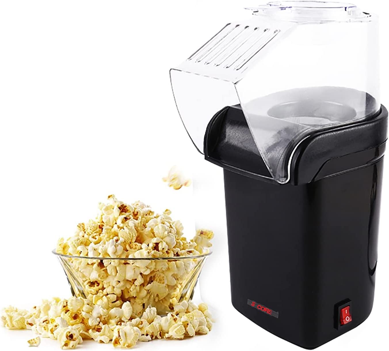 5 Core Popcorn Popper Air Popper Machine Popcon Maker Hot Air Pop Corn