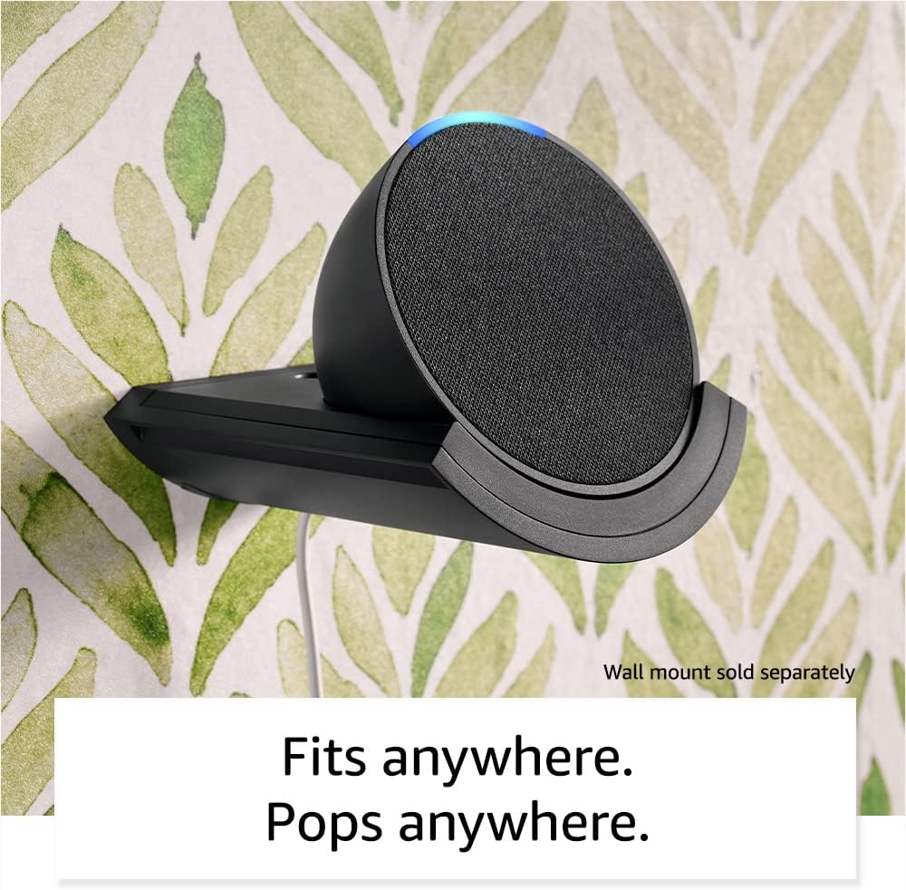 Introducing Echo Pop | Full sound compact smart speaker with Alexa | Charcoal