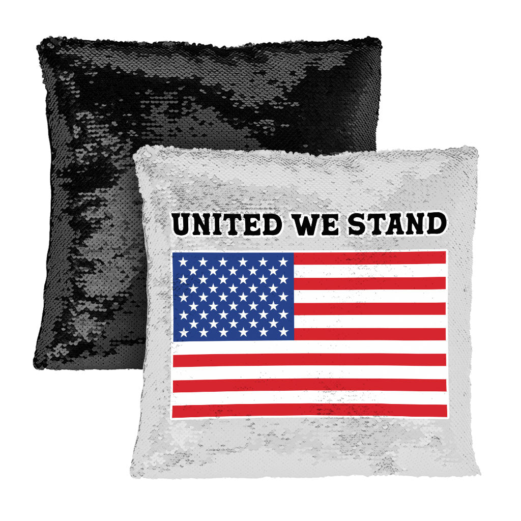 USA Flag Sequin Pillow Case - Patriotic Pillow Case - Trendy Pillowcase