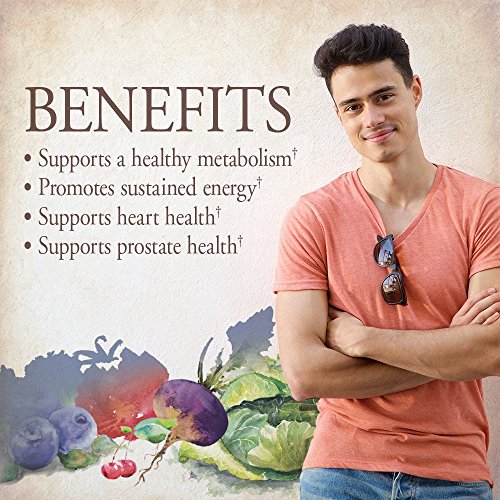 Garden of Life Organics Whole Food Multivitamin for Men, 120 Tablets, Vegan Mens Vitamins and Minerals for Mens Health and Well-Being, Certified Organic Vegan Mens Multi