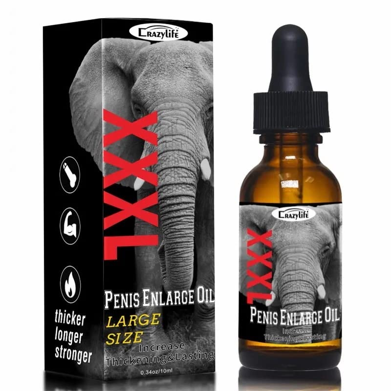 Supasize Extra Strength Men Male Enlarger Oil Natural Dick Growth Oil Crazy Life Oil Extension Growth Men 10ml Male Enlargement Oil Increase Size 10ml by Crazylife