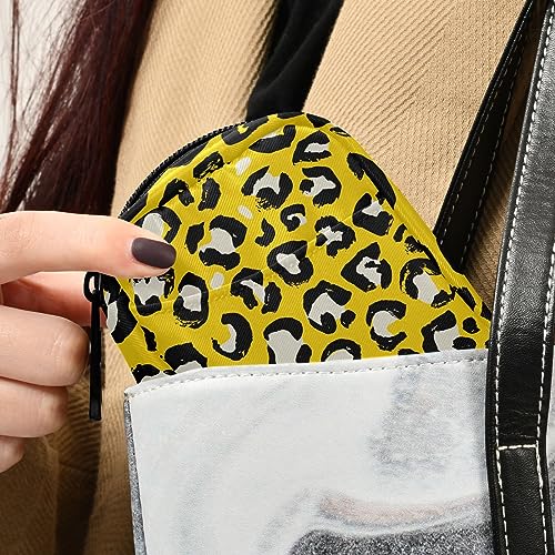 Leopard Travel Pill Organizer Case 7 Day Pill Box Holder Large Daily Medicine Organizer for Fish Oils Vitamin Travel Business Gifts