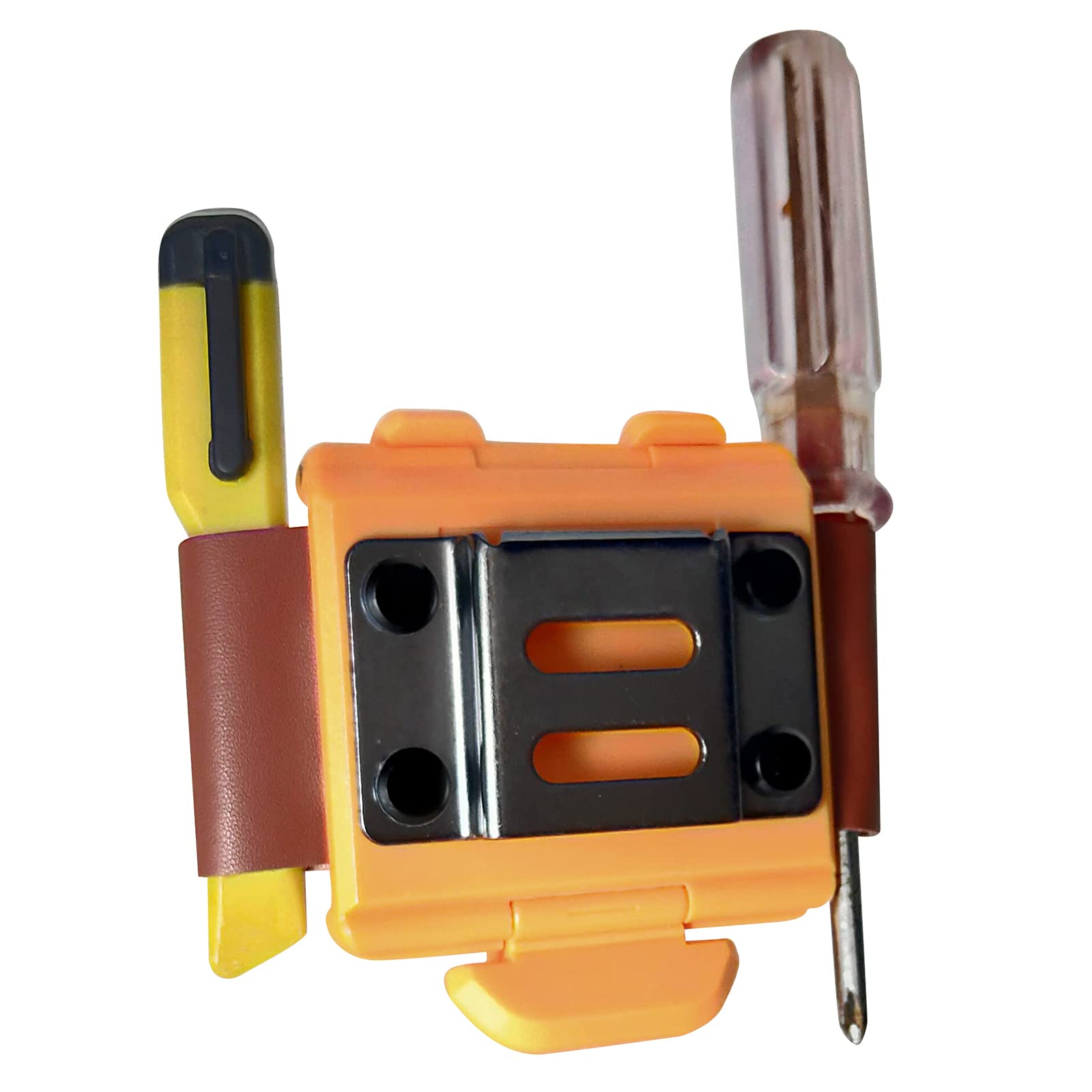 Tape Measure Holder, Tape Measure Holster Clip on Tool Belt, Clip-On Tape Measure Holder, Measuring Tape Holster for Belt, Tool Bags, Pockets or Pants.Only Drill Holster, Without Drill Clip.