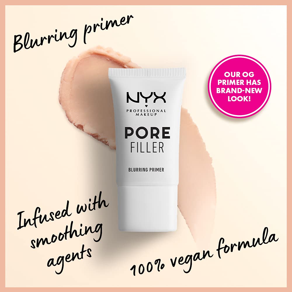 NYX PROFESSIONAL MAKEUP Pore Filler Blurring Primer, Vegan Face Primer