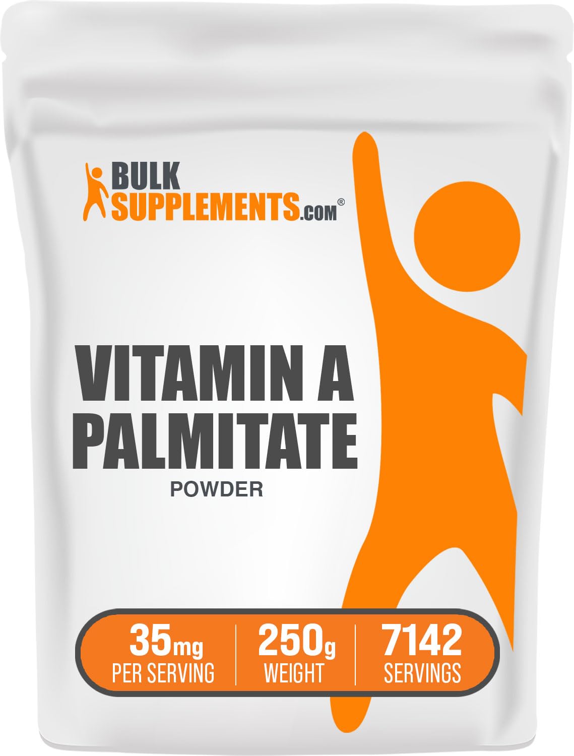 BULKSUPPLEMENTS.COM Vitamin A Palmitate Powder - Vitamin A Retinol Palmitate - Vitamin A Supplement - Pure Vitamins - Acne Vitamins (250 Grams 8.8 oz)