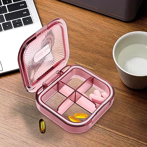 Healifty Travel Pill Organizer Daily Pill Organizer, Pill Case for Pocket Purse to Hold Vitamin