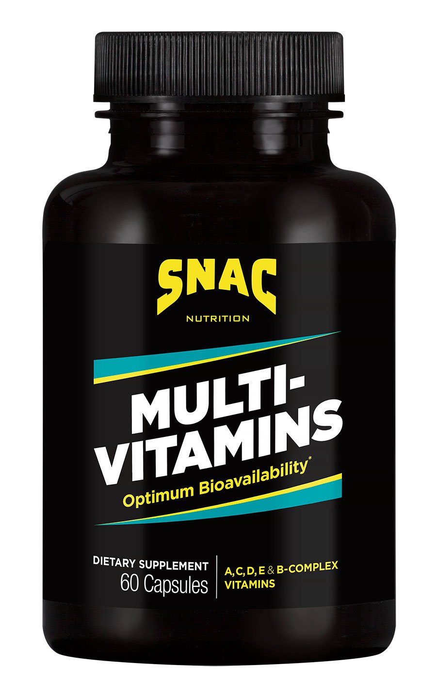 SNAC Multi-Vitamins Daily Supplement with Optimum Bio-Availability, 60 Capsules