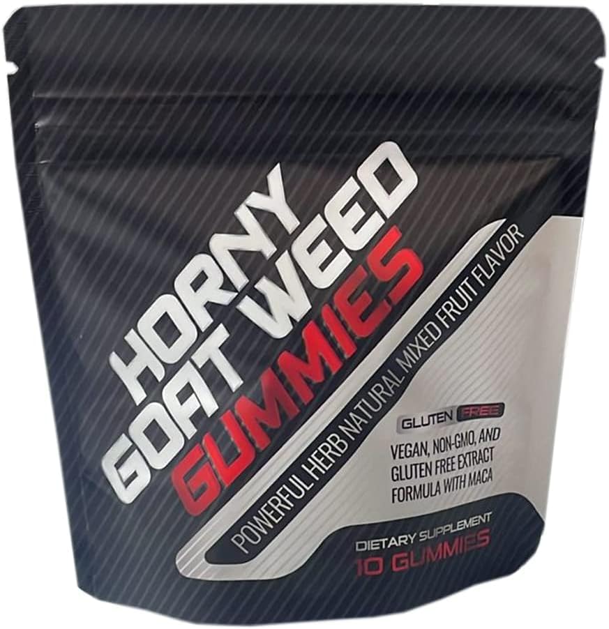 Horny Goat Weed Gummies for Men - Horny Goat Weed for Energy, 10 Count