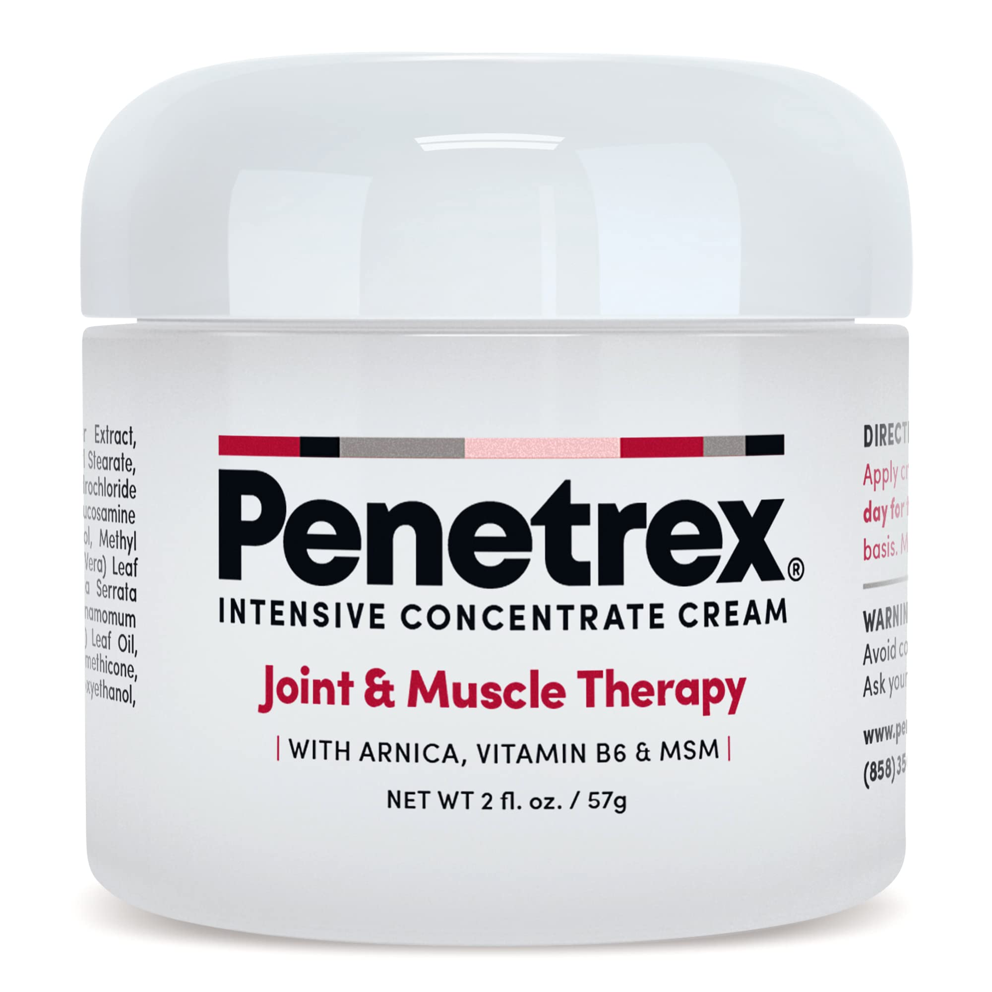 Penetrex Joint & Muscle Therapy – 2oz Cream – Intensive Concentrate for Joint and Muscle Recovery, Premium Formula with Arnica, Vitamin B6 and MSM Provides Relief for Back, Neck, Hands, Feet