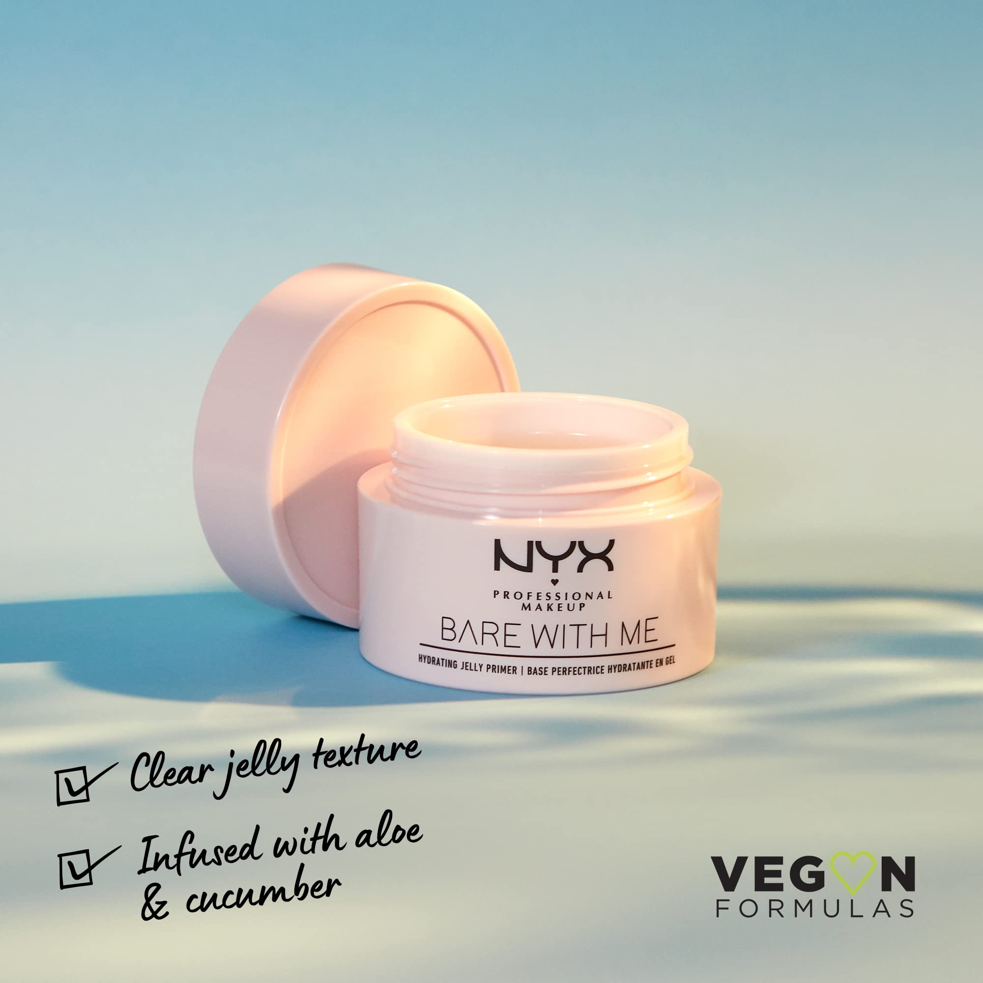 NYX PROFESSIONAL MAKEUP Bare With Me Hydrating Jelly Primer, Vegan Face Primer