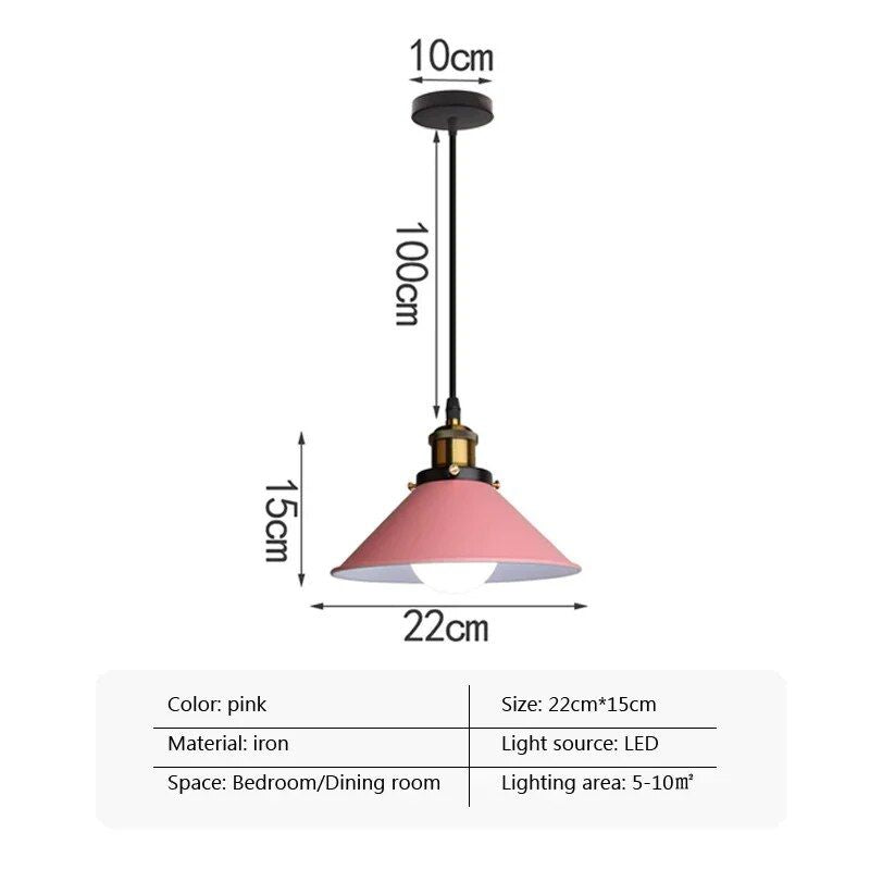 Contemporary Macaron LED Pendant Lamps