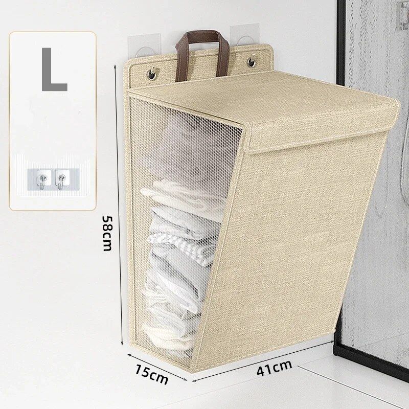 Space-Saving Foldable Laundry Basket