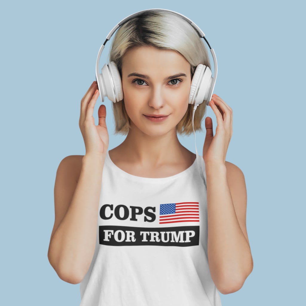 Women's Cops for Trump Muscle Tank - Trump Tank Top