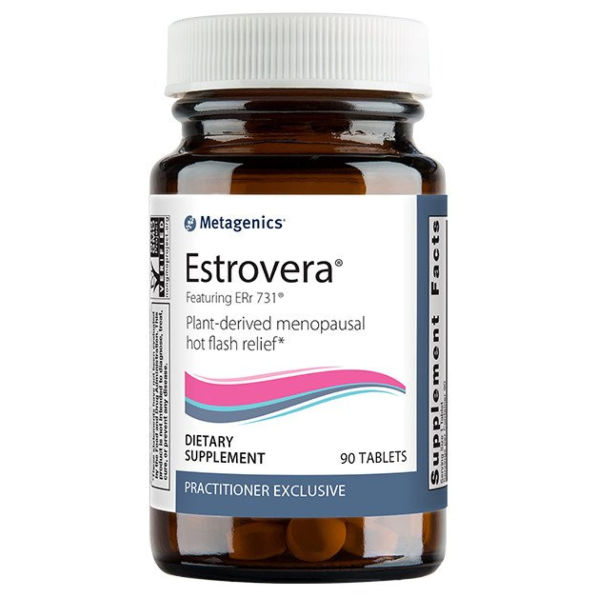 Metagenics Estrovera - Plant Derived Menopause Hot Flash Relief, Formulated with Rhubarb Root Extract to Help Relieve Hot Flashes, Night Sweats and Sleep Disturbances, 90 Tablets, 3 Month Supply