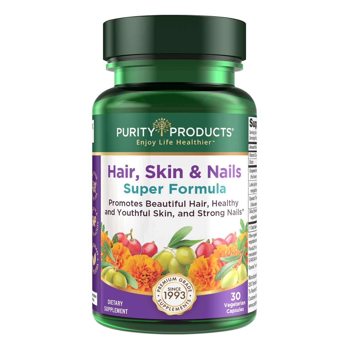 Purity Products - Hair, Skin and Nails Super Formula,30 Capsules