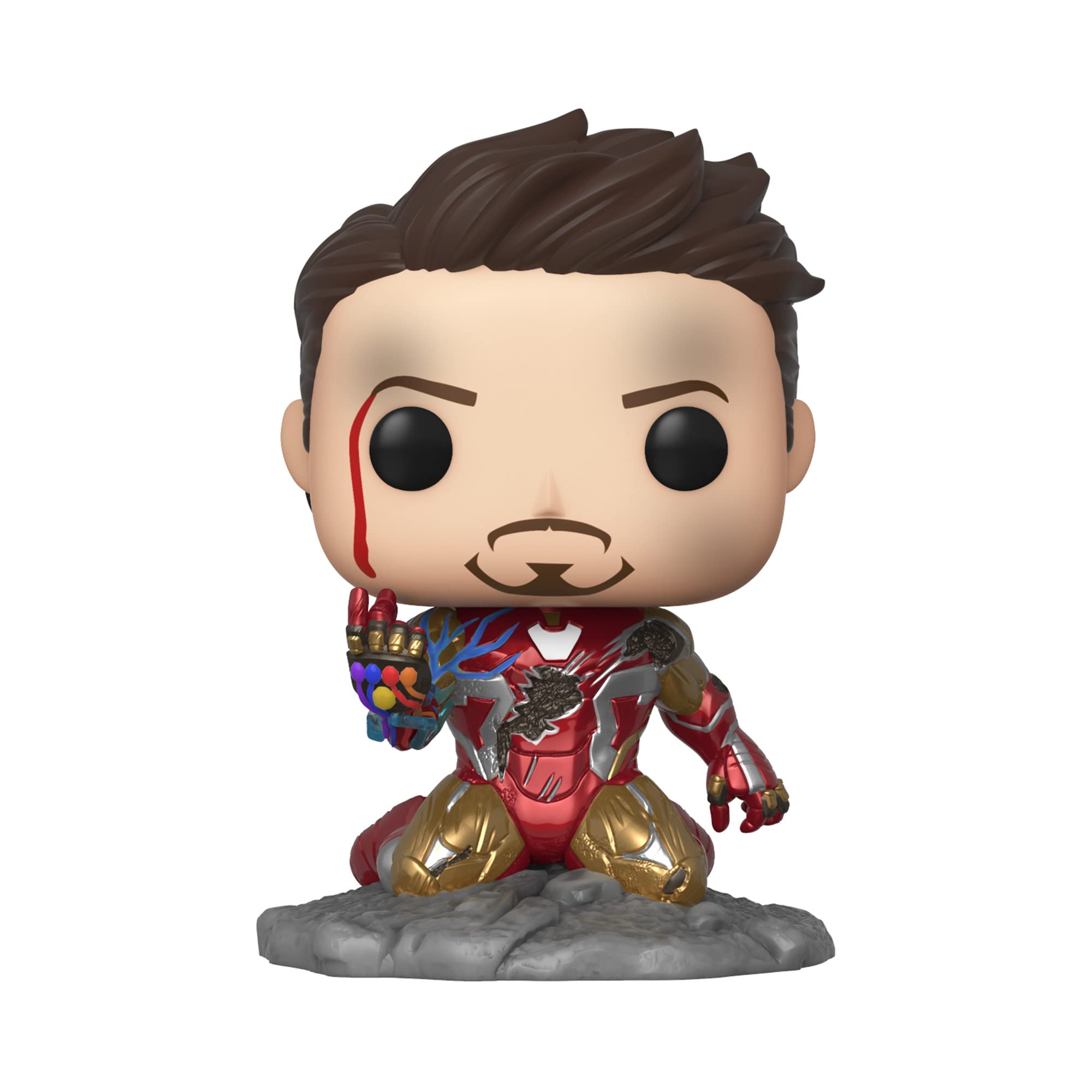 Funko Pop! Avengers Endgame: I Am Iron Man Glow-in-The-Dark Deluxe Vinyl Figure, Multicolored