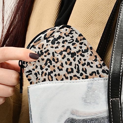 Orange Black Leopard Travel Pill Organizer Case Daily Medicine Organizer Travel Pill Box Pill Container for Travel Family Business Vitamins Fish Oil Supplements