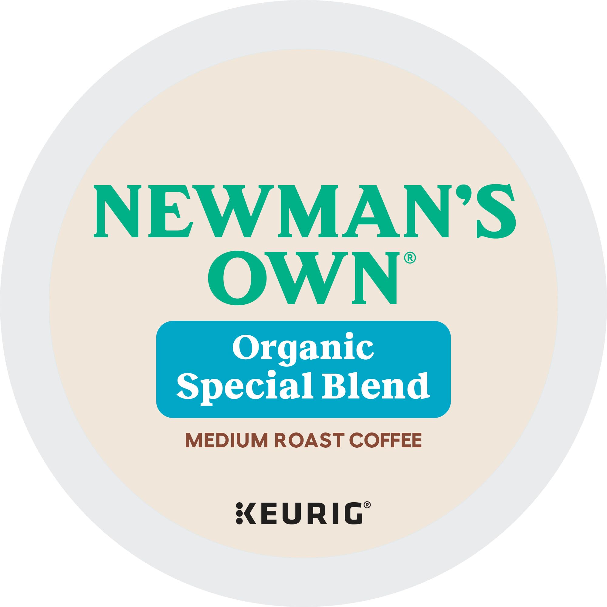 Newman's Own Organics Special Blend Keurig Single-Serve K-Cup Pods, Medium Roast Coffee, 72 Count (6 Packs of 12)