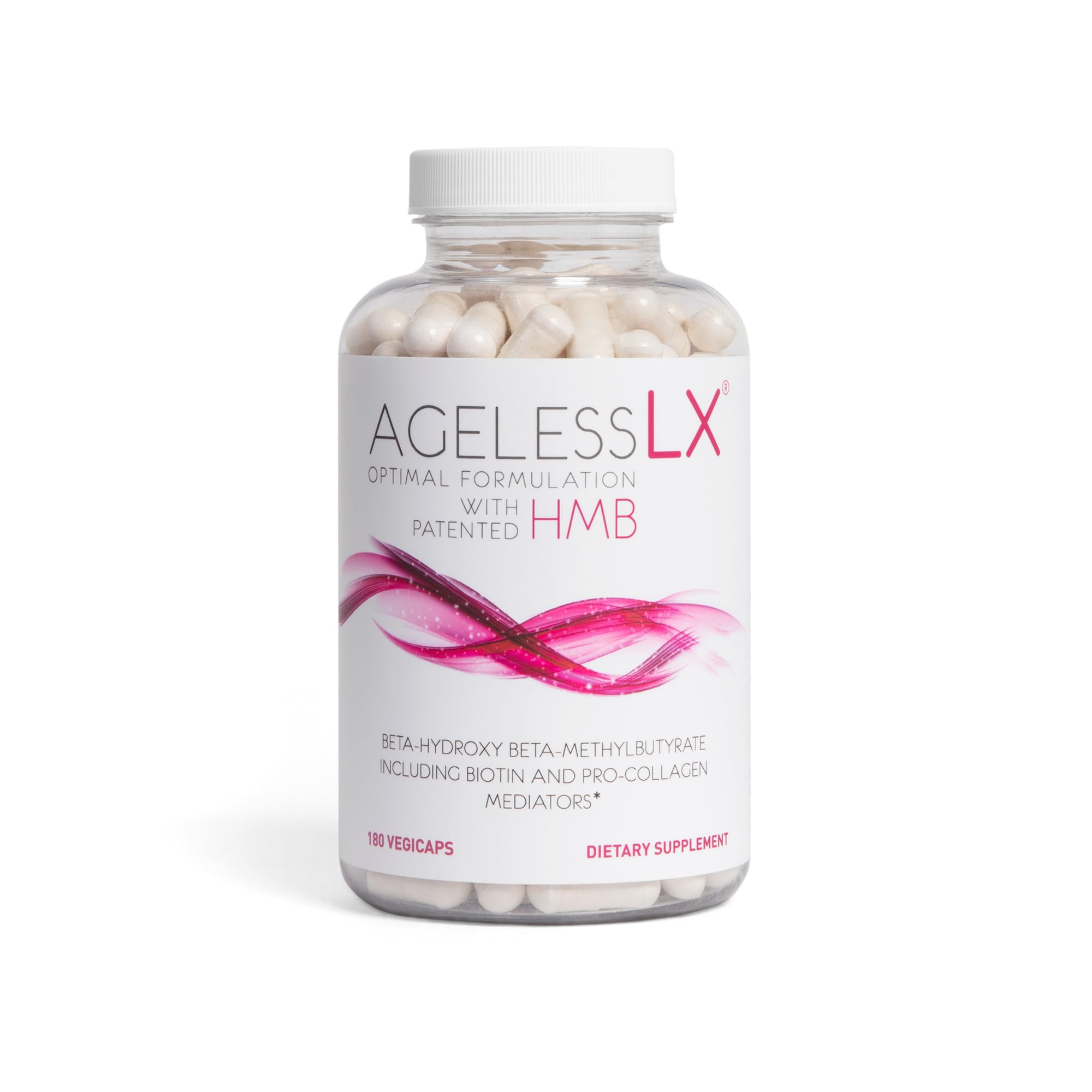 AgelessLX Supplement Capsule for Women with HMB, Collagen Enhancers Vitamin D3 and K2, Horsetail and Biotin - Builds Lean Sculpted Muscle, Glowing Skin and Thicker, Stronger Hair and Nails