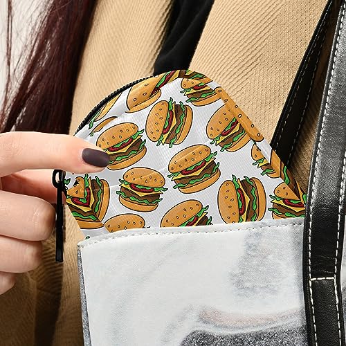 Fast Food Cheeseburgers Travel Pill Organizer Case 7 Day Pill Box Holder Large Daily Medicine Organizer for Vitamins Medication Fish Oil Supplements