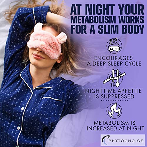 Night Time Weight Loss Pills for Women-Carb Blocker Appetite Suppressant with Melatonin-Fat Burner Diet Pills that Work Fast for Women-Nighttime Metabolism Booster-Overnight Fat Burning Pills-1 Pack