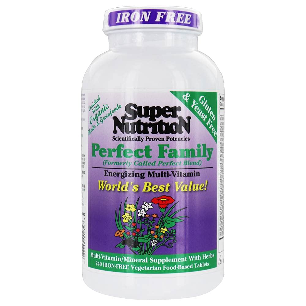 SuperNutrition Original Perfect Family Multivitamin, Iron-Free, 240 Count