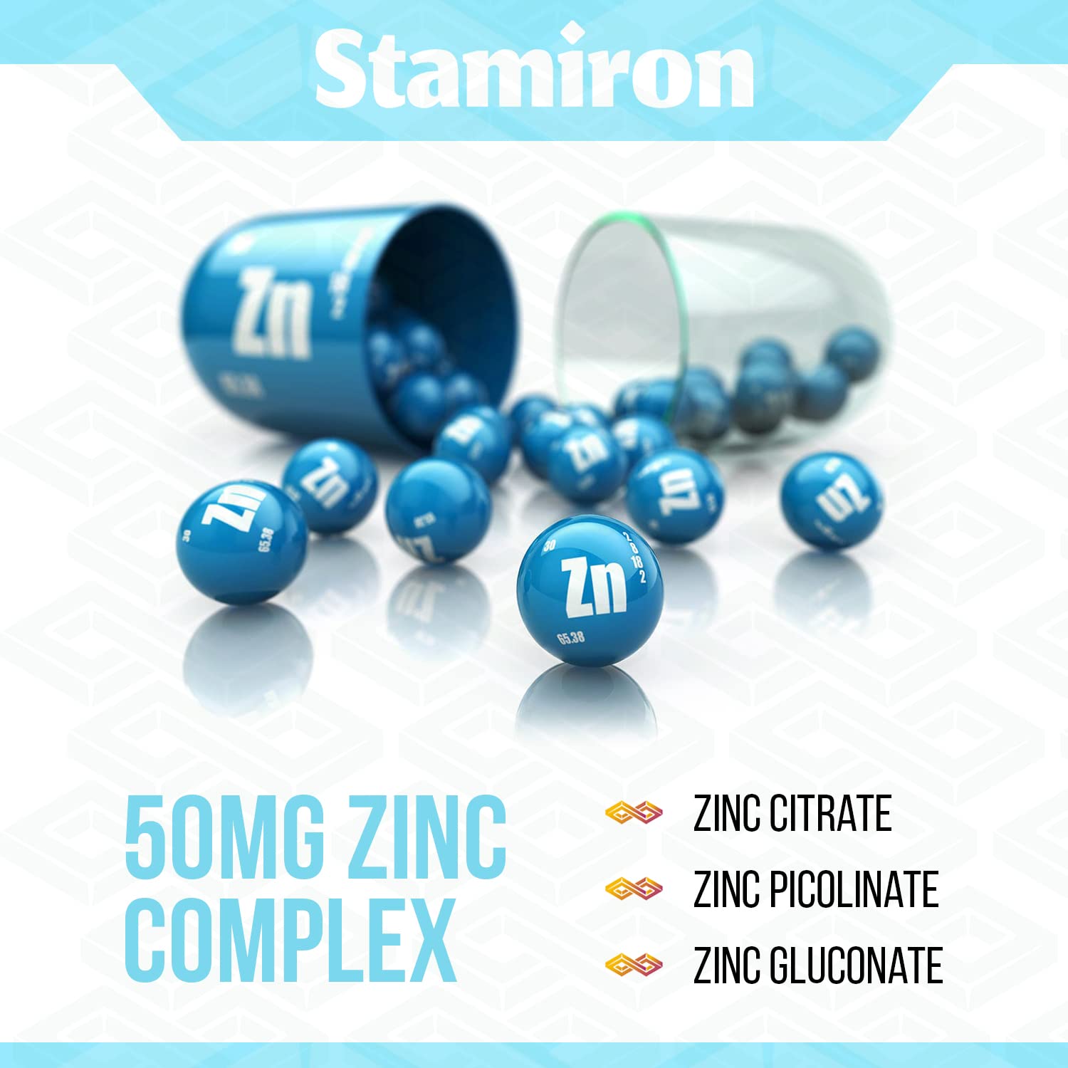 Stamiron Quercetin 1000mg Zinc 50mg Vitamin C 1000mg Supplement Immune Support Defense w Vit D3 5000IU Elderberry Echinacea Artemisinin Turmeric Ginger Quercitin Bromelain Garlic Nettle -USA Made 60ct